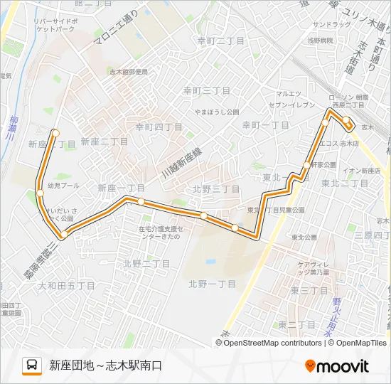 志３１ バスの路線図