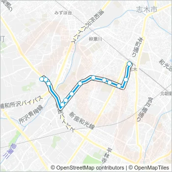 志３２ Bus Line Map