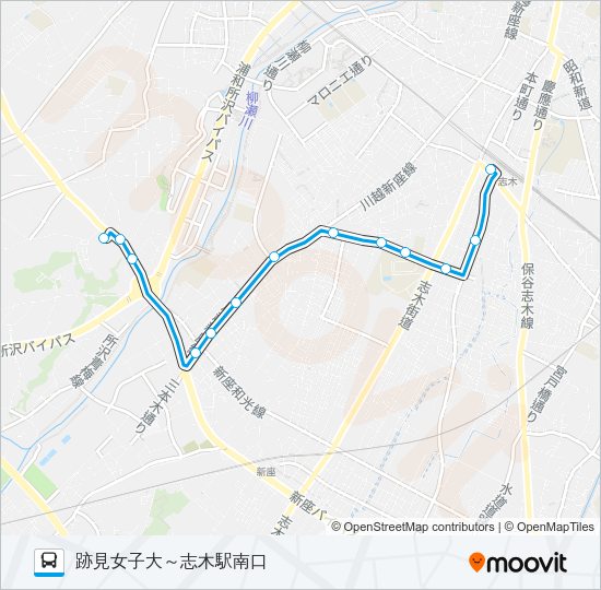 志３２ Bus Line Map