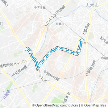 志３２ Bus Line Map