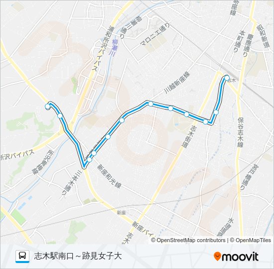 志３２ Bus Line Map