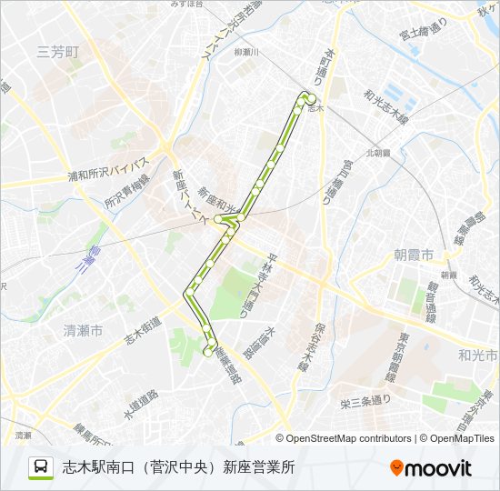志３３ Bus Line Map