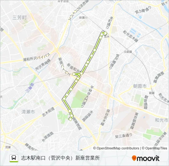 志３３ バスの路線図