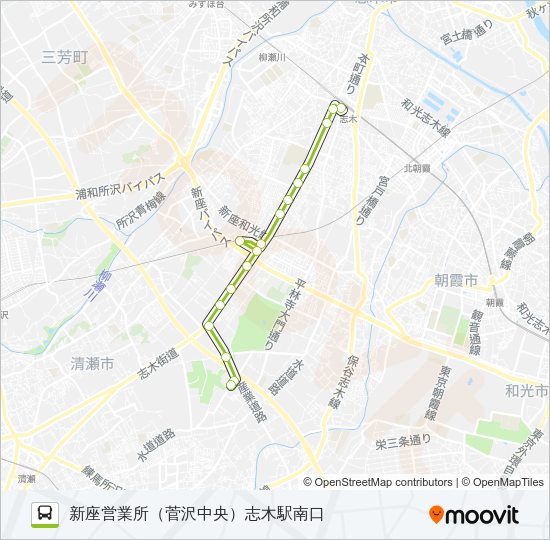 志３３ Bus Line Map