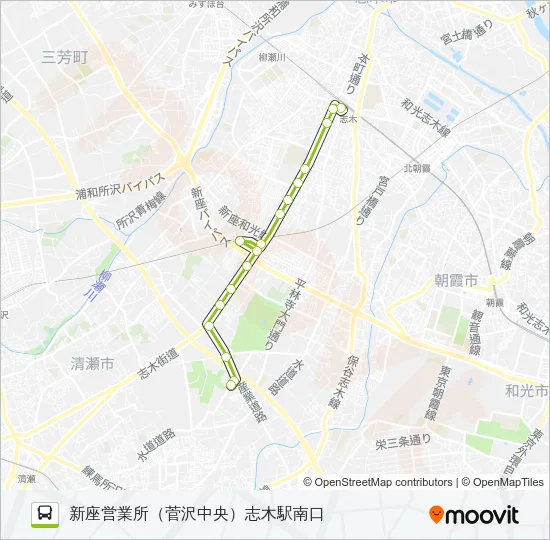 志３３ バスの路線図