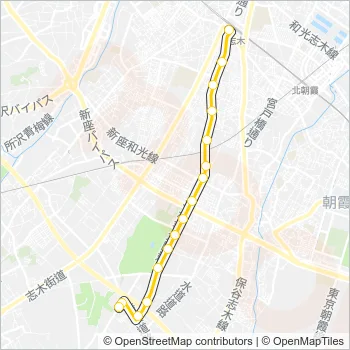 志３４ Bus Line Map