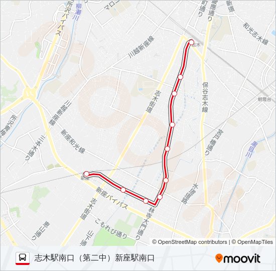 志３５ Bus Line Map