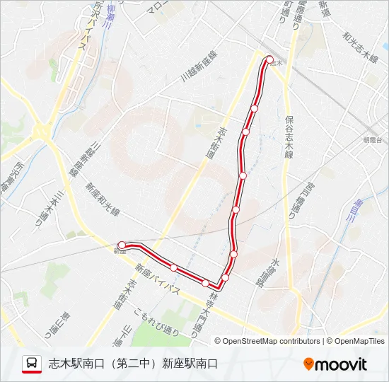 志３５ バスの路線図