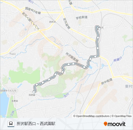 所１８ Bus Line Map