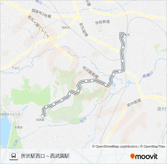 所１８ Bus Line Map