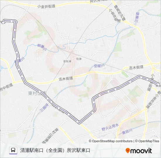 所４６ Bus Line Map