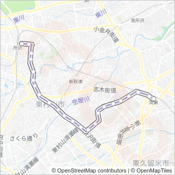 所４６ Bus Line Map