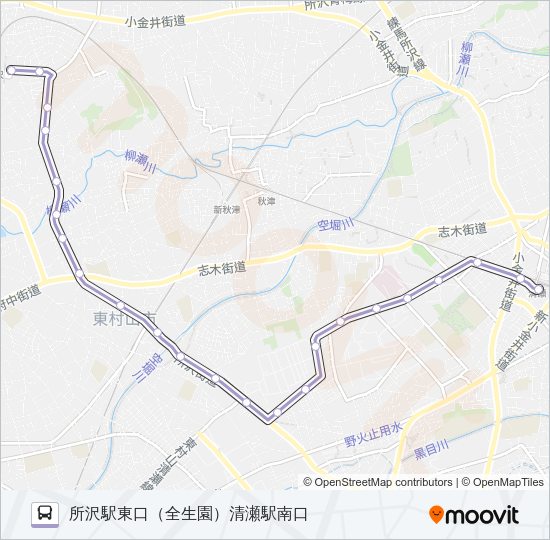 所４６ Bus Line Map
