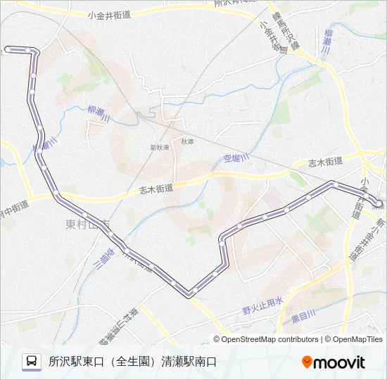 所４６ Bus Line Map
