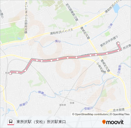 所５５ Bus Line Map