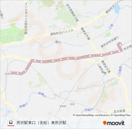 所５５ Bus Line Map