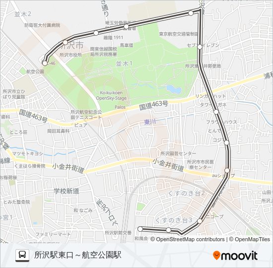 所５６ Bus Line Map