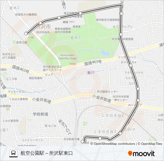 所５６ Bus Line Map