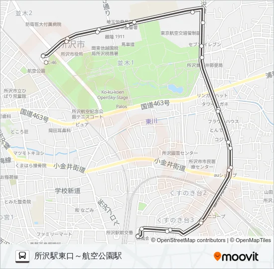 所５６ Bus Line Map