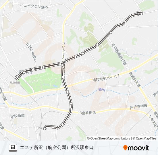 所５７ Bus Line Map