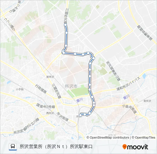 所６１ Bus Line Map