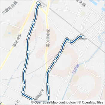 朝２１ Bus Line Map