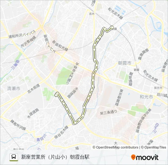 朝２３ Bus Line Map