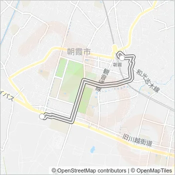 朝３０ Bus Line Map