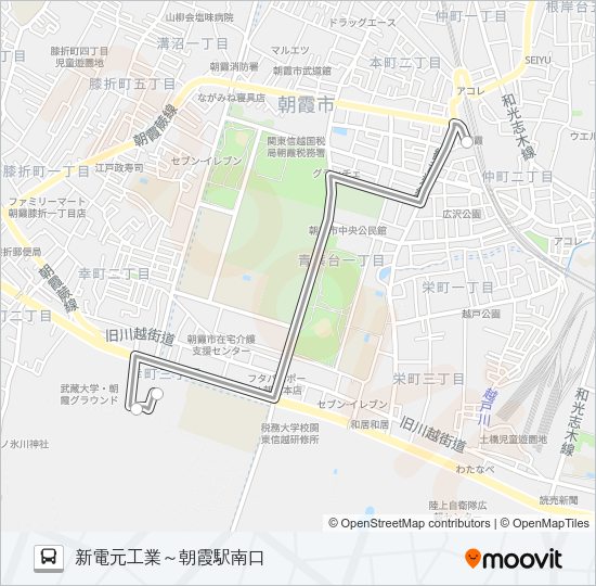 朝３１ Bus Line Map
