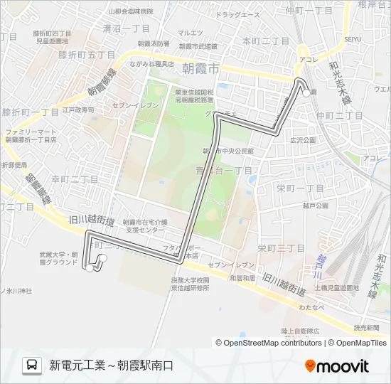 朝３１ Bus Line Map