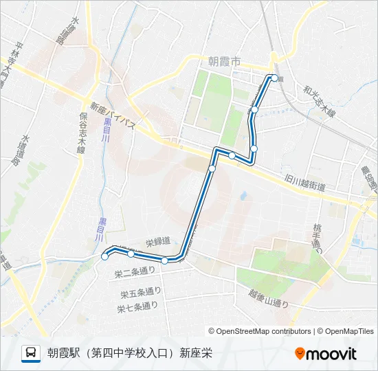 朝８１ Bus Line Map