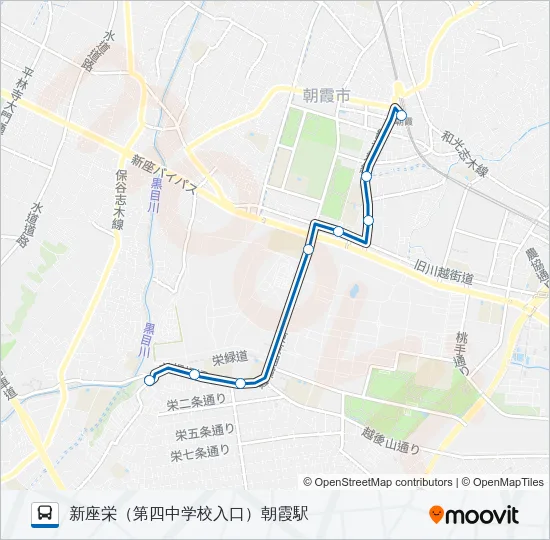 朝８１ Bus Line Map