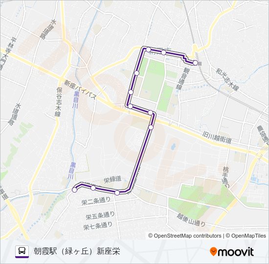 朝８２ Bus Line Map