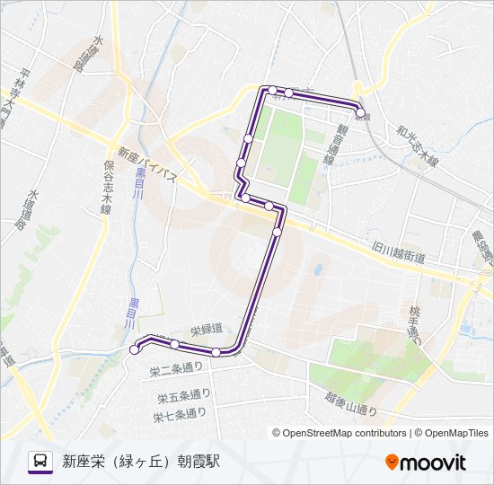 朝８２ Bus Line Map