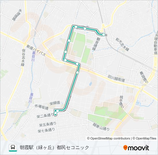 朝８３ Bus Line Map