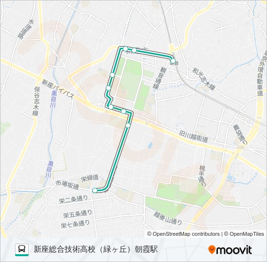 朝８３ Bus Line Map