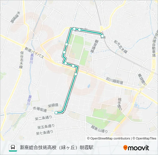 朝８３ Bus Line Map