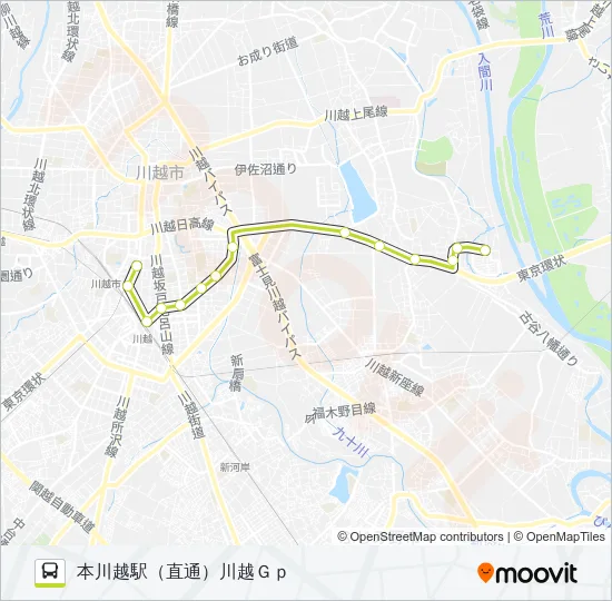 本５２ Bus Line Map