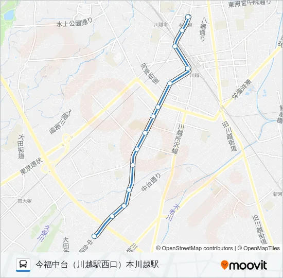 本５３ Bus Line Map