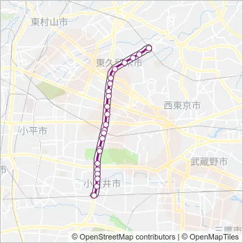 武１２ Bus Line Map
