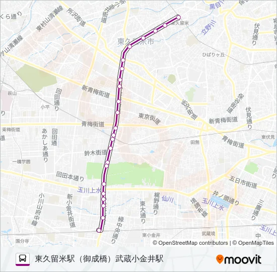 武１２ Bus Line Map