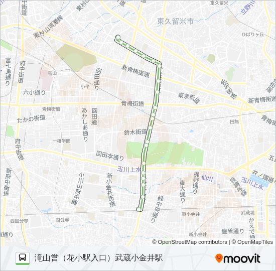 武１５ Bus Line Map