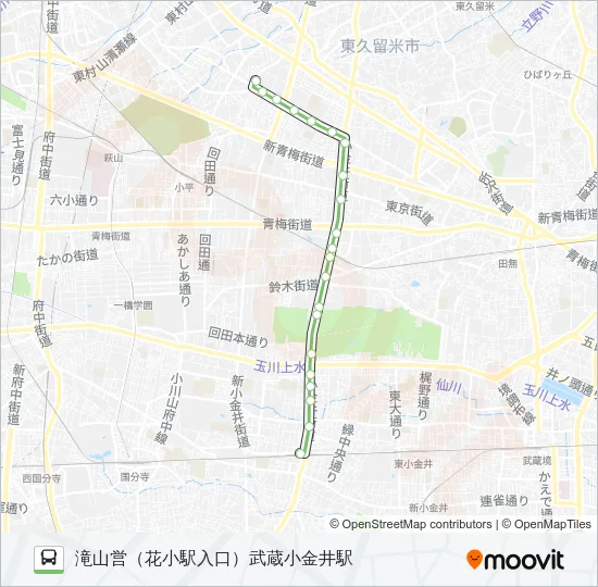 武１５ Bus Line Map