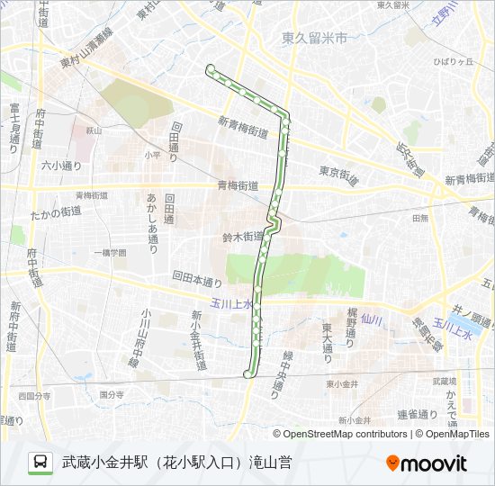 武１５ Bus Line Map