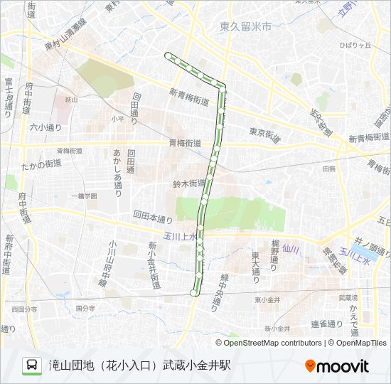 武１５ Bus Line Map