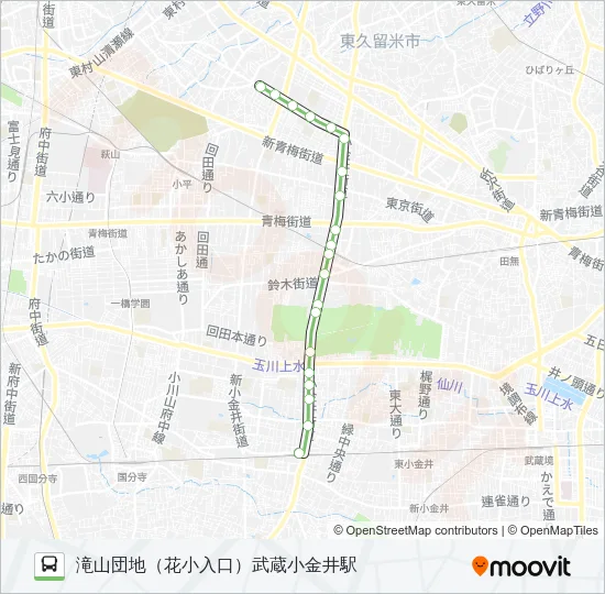 武１５ Bus Line Map