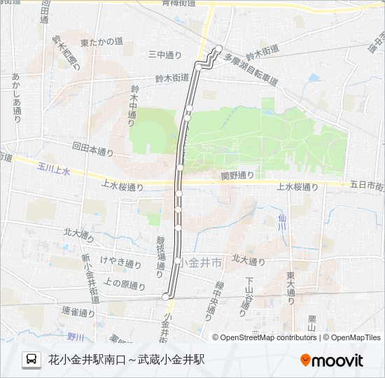 武１６ Bus Line Map