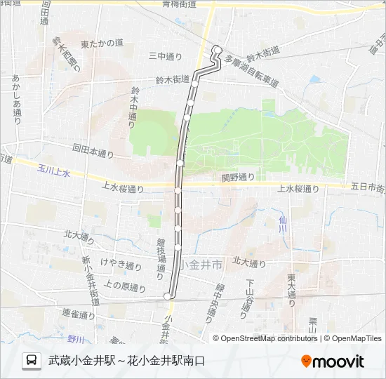武１６ バスの路線図
