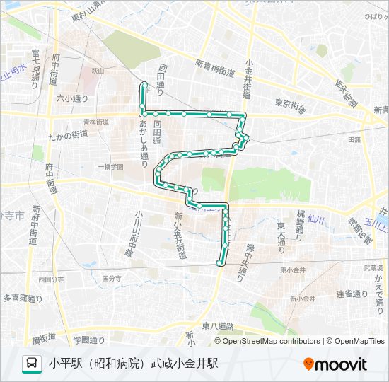 武１７ Bus Line Map
