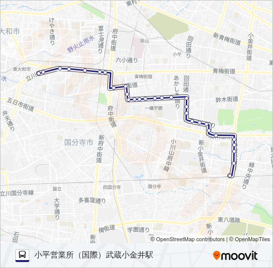 武１９ Bus Line Map